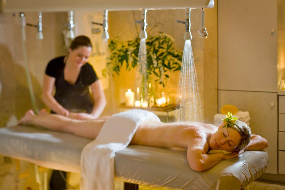 The Vichy Room (obviously I did not take this pic!) - I hear these crazy overhead contraptions are an intricate part of the Adirondack Maple Sugar Body Scrub. Which sounds super-yummy in addition to being hydrating. The Vichy Room (obviously I did not take this pic!) - I hear these crazy overhead contraptions are an intricate part of the Adirondack Maple Sugar Body Scrub. Which sounds super-yummy in addition to being hydrating.