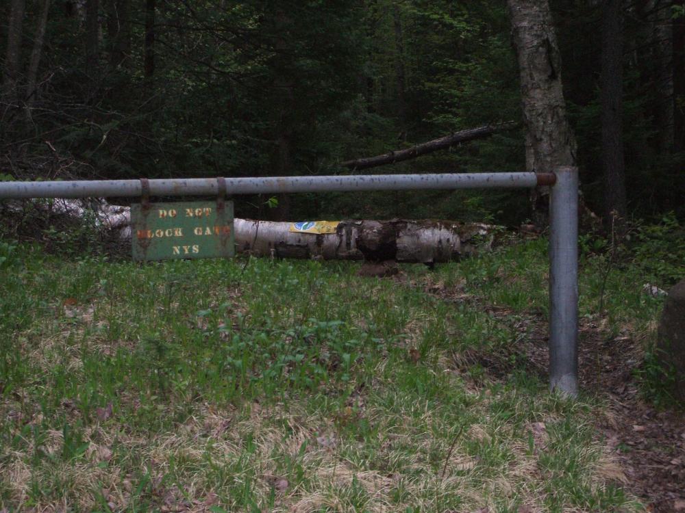Gate at Woods Road Gate at Woods Road