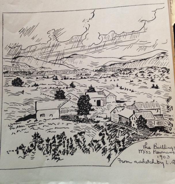 A sketch of the land when Anna lived at Heaven Hill Farm.