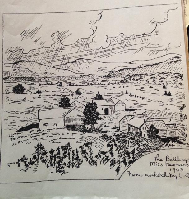 A sketch of the land when Anna lived at Heaven Hill Farm. A sketch of the land when Anna lived at Heaven Hill Farm.