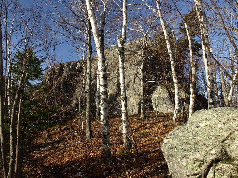 An enormous block of granite An enormous block of granite