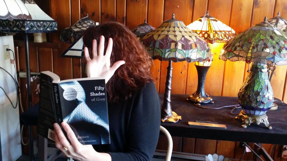 What better way to read 50 Shades than in front of 50 shades? What better way to read 50 Shades than in front of 50 shades?