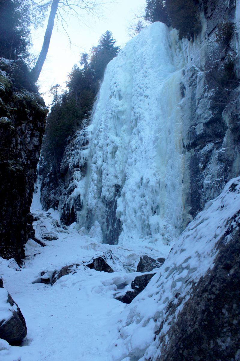 Rainbow Falls is stunning in winter.