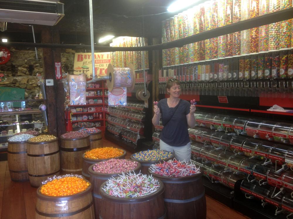 Like a Kim in a candy store Like a Kim in a candy store