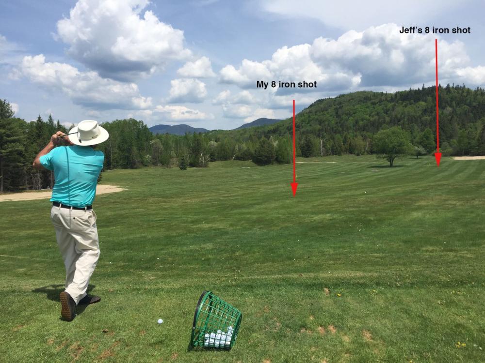 Craig Wood Golf Course Pro Jeff Estes showing me how it's done.