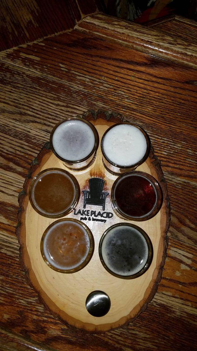 A sampler platter of six, delicious Pub brews!