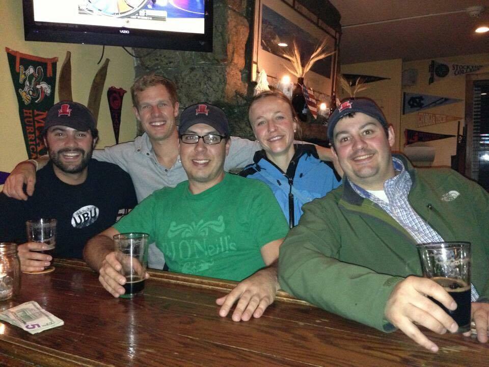 All smiles here at the Lake Placid Pub and Brewery