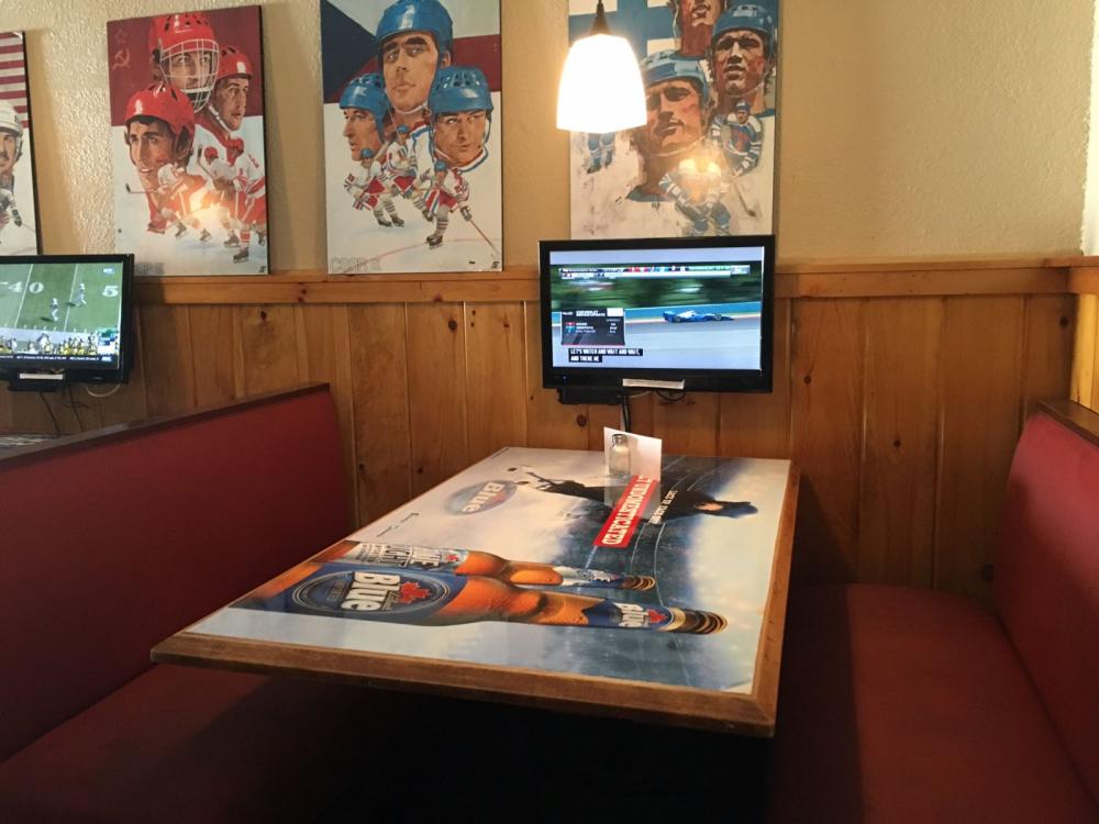 Get your own personal TV for the dinner. Get your own personal TV for the dinner.