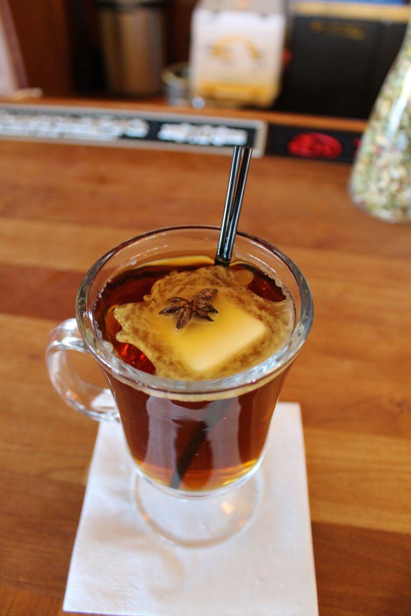 My very first hot buttered rum. My very first hot buttered rum.