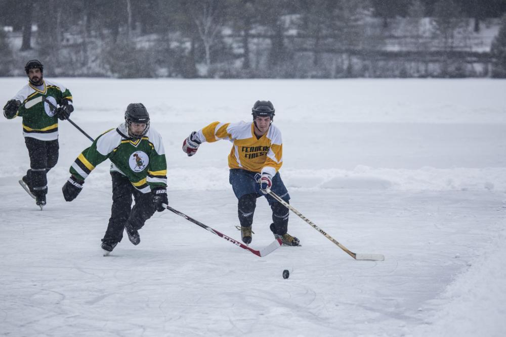 For me home is where I can find pond hockey.
