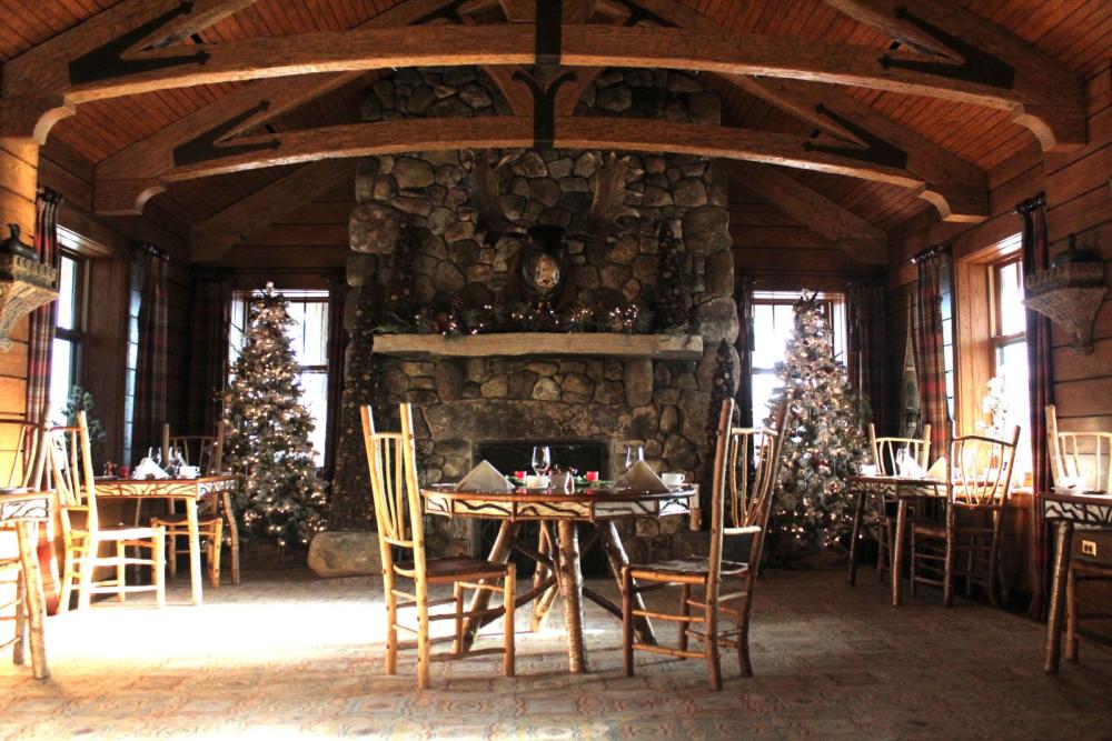 A moose bust oversees one of the most delightful dining rooms in the region. A moose bust oversees one of the most delightful dining rooms in the region.