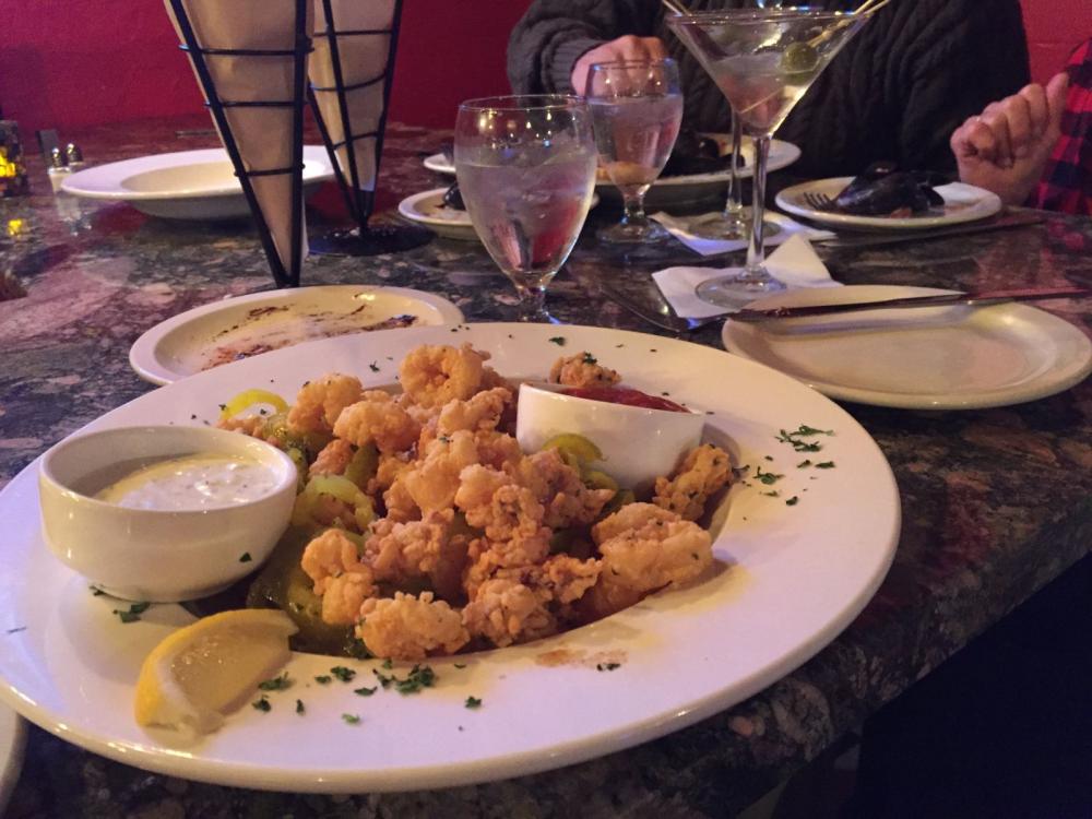 Back Alley Bistro's amazing Calamari with Tequila Lime Back Alley Bistro's amazing Calamari with Tequila Lime
