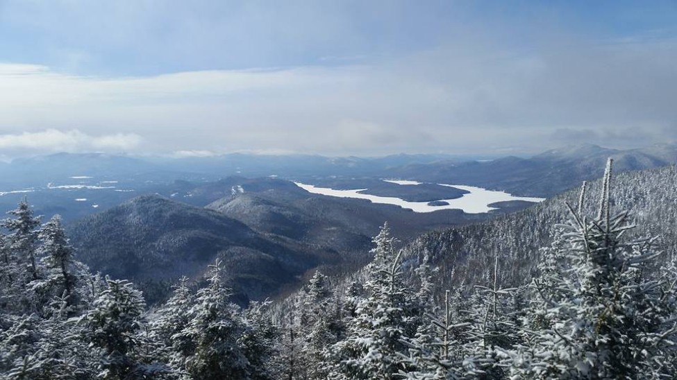 View of Lake Placid from the top of Little Whiteface