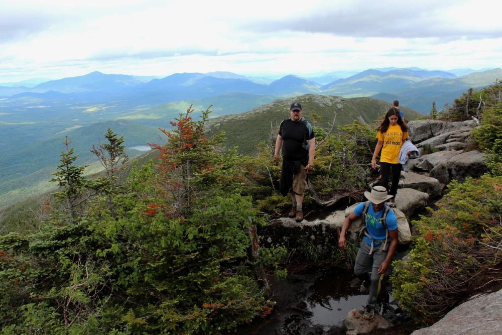 Always stay on the trail, especially in high elevations.