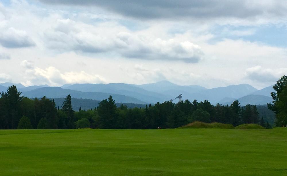 Pristine view from the Lake Placid Club golf course in Lake Placid