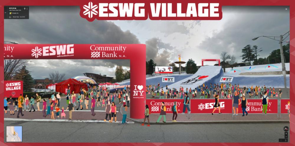 An artist's rendering of the ESWG Village.