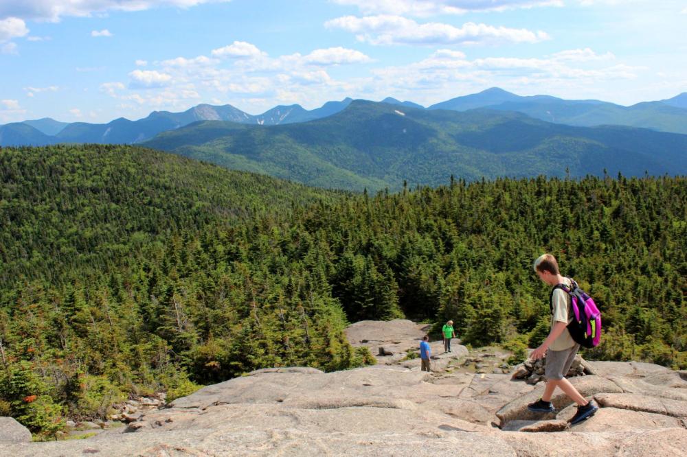 Cascade Mountain has lovely views and a rocky summit.