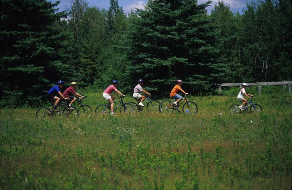 There's mountain biking at the complex. There's mountain biking at the complex.