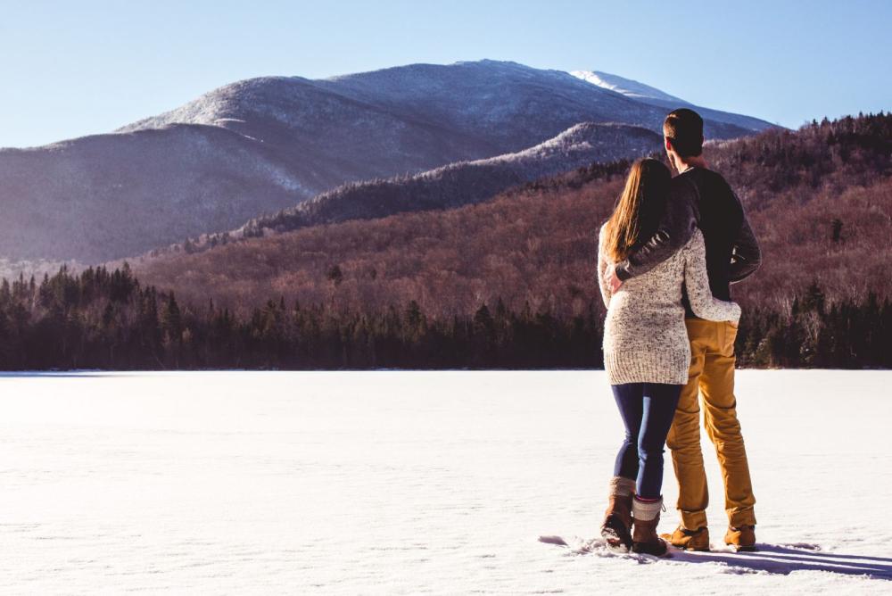 Find a  vantage point to watch the sun creep up from the back of the mountains.