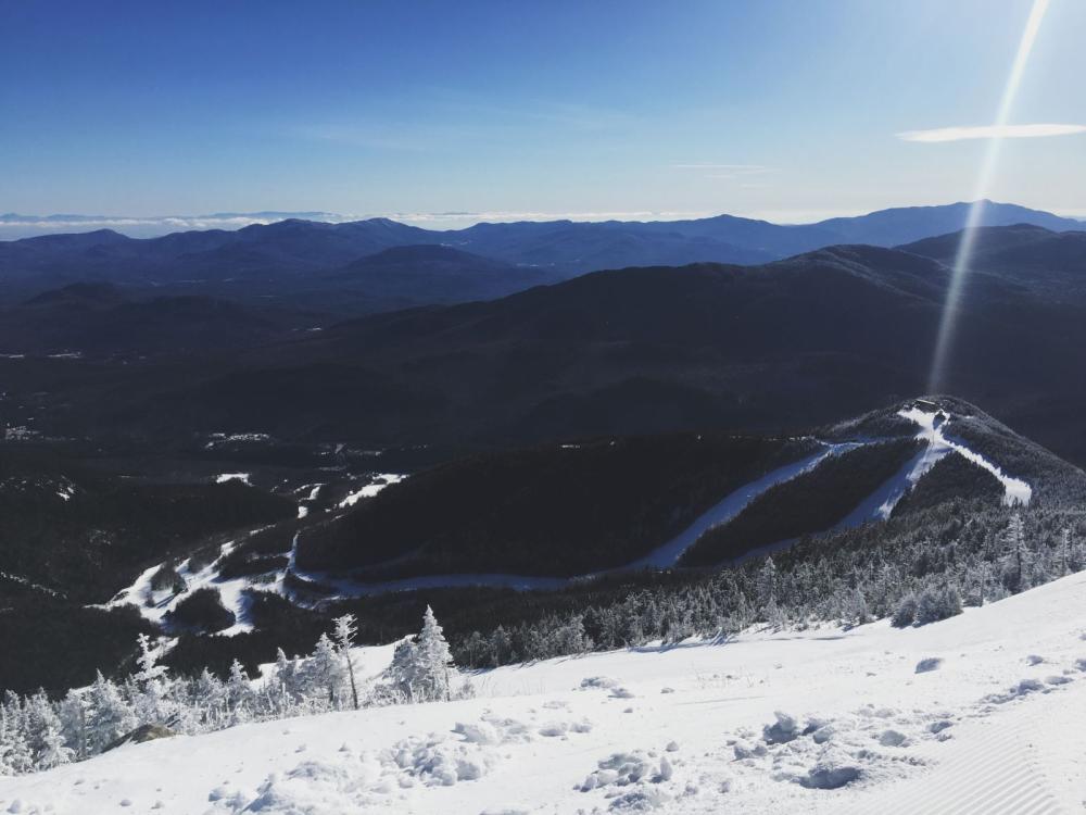 View of the Adirondacks from the top of Whiteface - the best view of all New York ski resorts