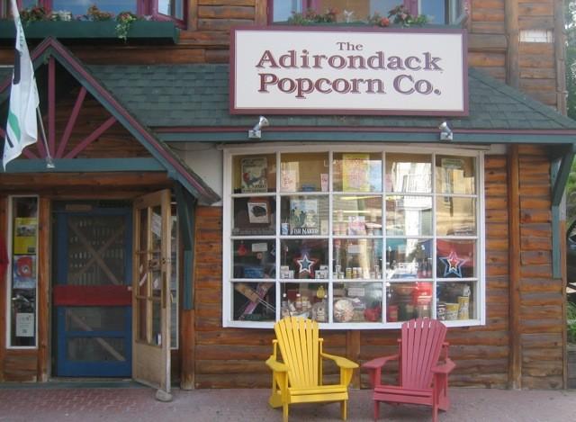 The front side of Adirondack Popcorn Co.