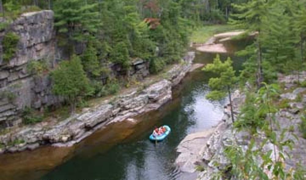 Rafting at Ausable Chasm