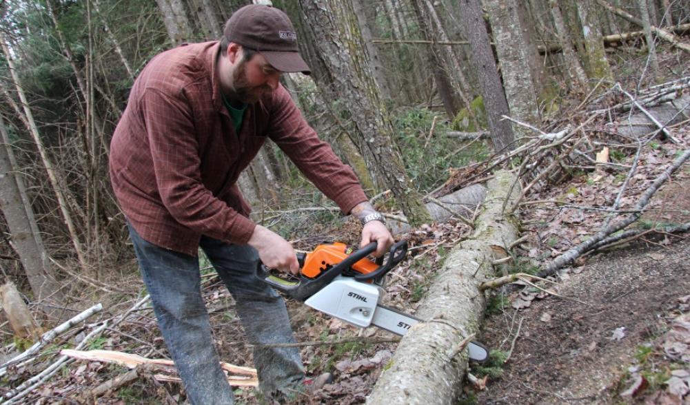 Liquids and Solids' co-owner/chef Tim Loomis is also a Barkeater Trails Alliance Volunteer