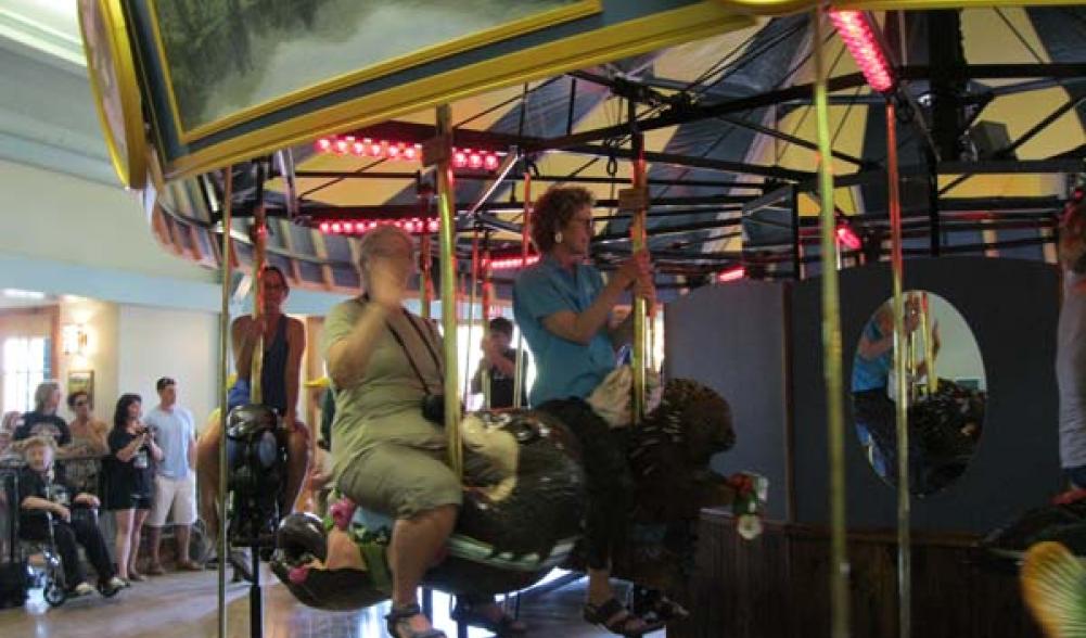 The Adirondack Carousel is an experience for all ages
