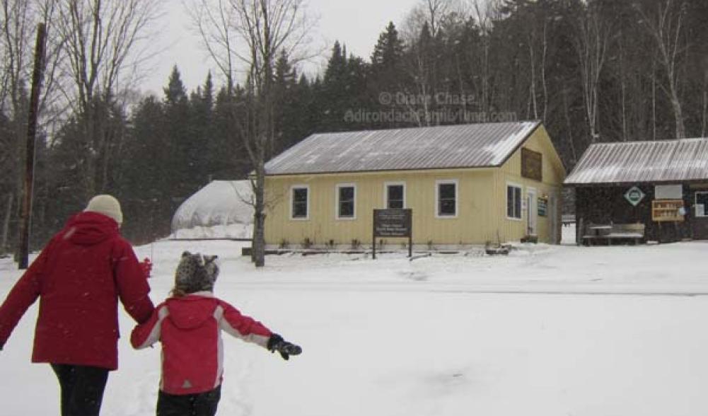 snowshoe at Uhlein Maple Field Station