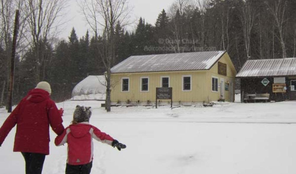 snowshoe at Uhlein Maple Field Station