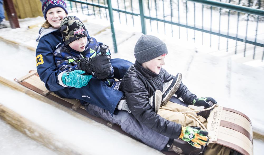 Kids love sledding!