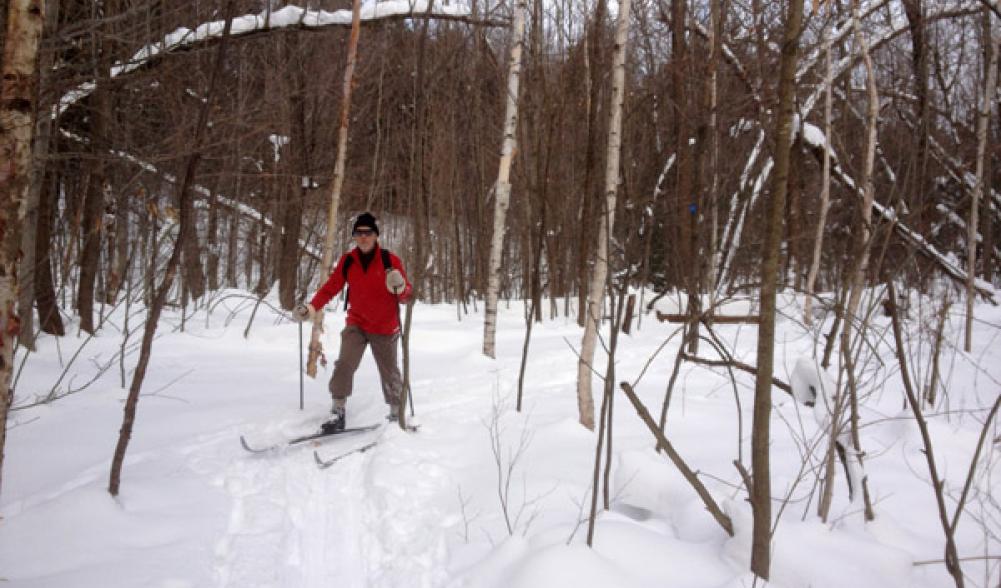 Cross Country skiing on CATS trail