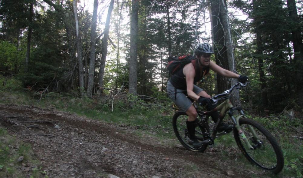 A rider on the Jackrabbit Trail