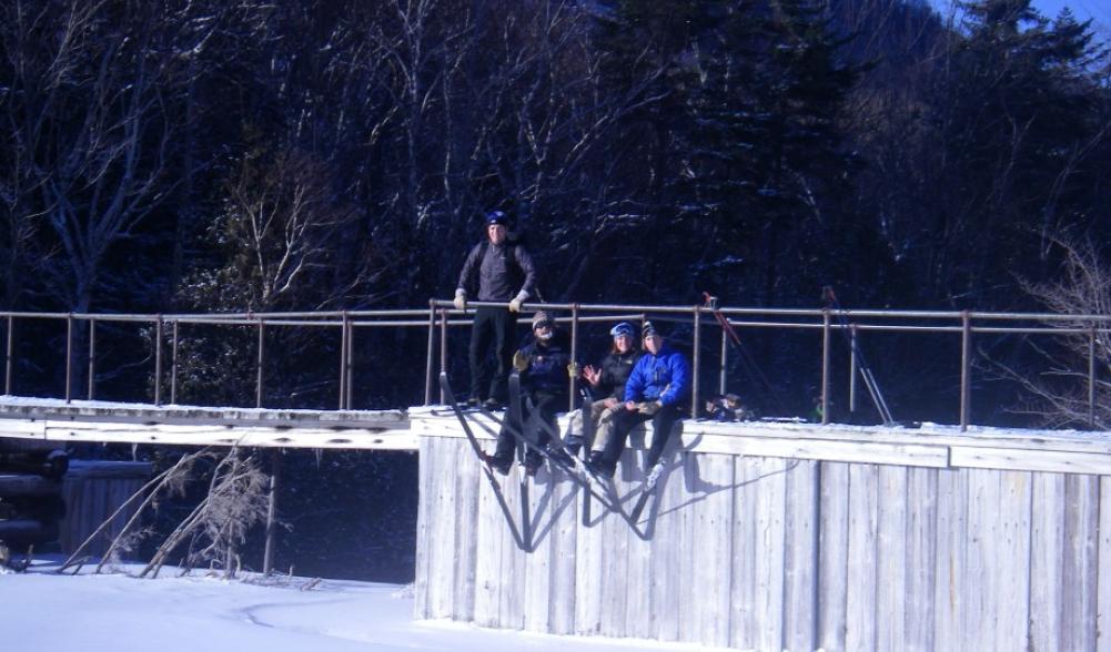 A break in the sunshine at Marcy Dam (pre-Irene)