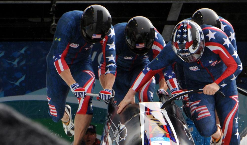 Team USA hits the starting line in world bobsled competition