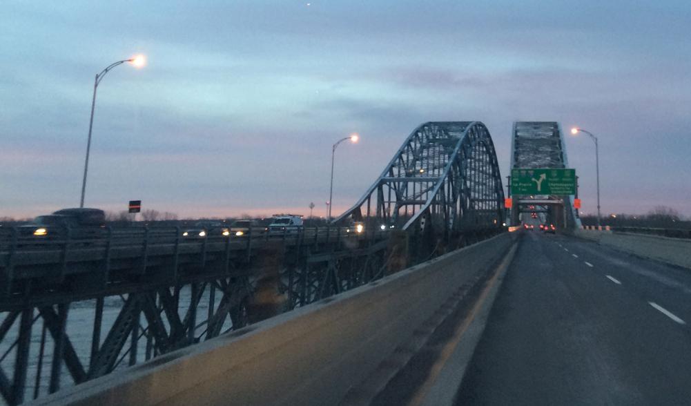 bridge leaving montreal