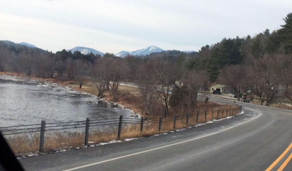 river along adirondack road