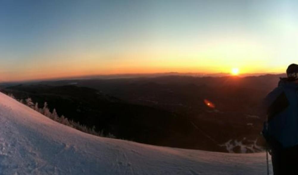 Sunrise photoshoot on Whiteface