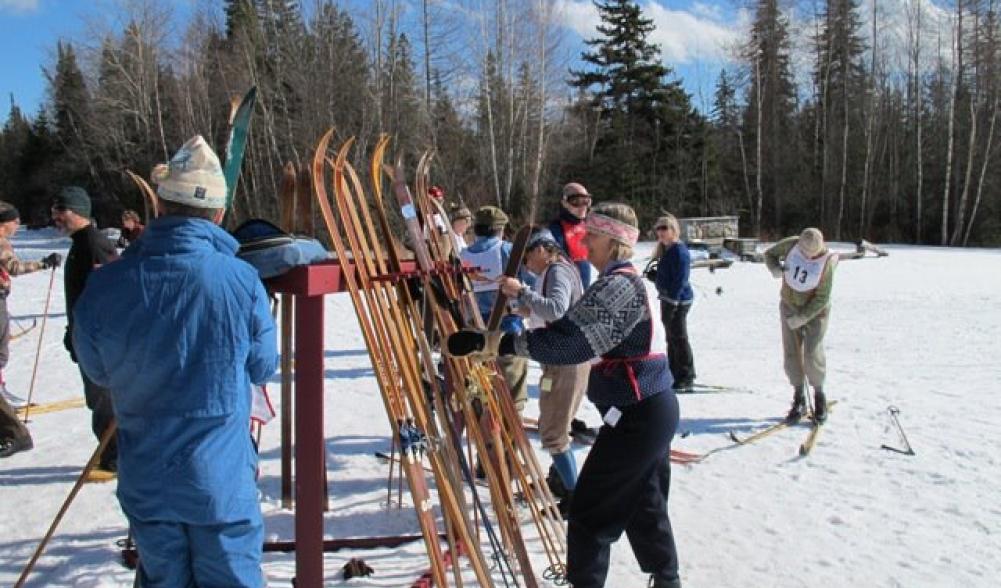 Traditional knickers and wool predominate during Wood 'n' Ski Rendezvous at Cascade Ski Center on March 1