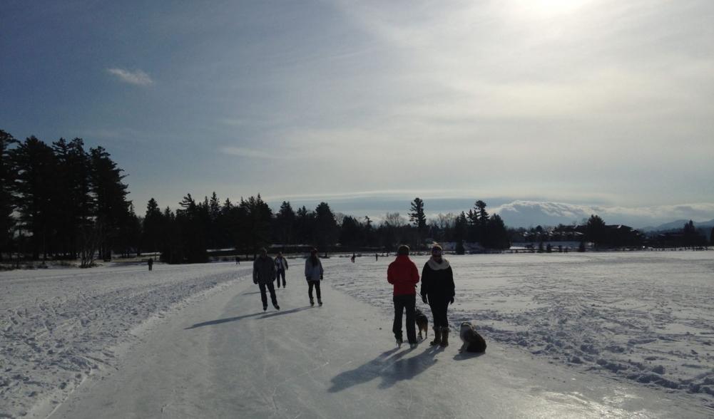 The Mirror Lake ice track - free and waiting for you to enjoy!