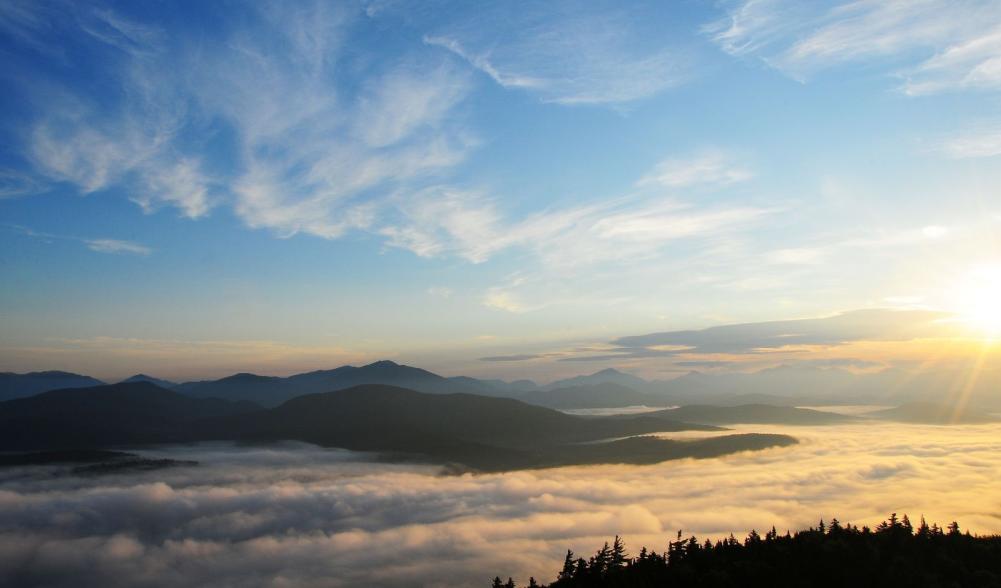 Sunrise from Goodnow Mountain.