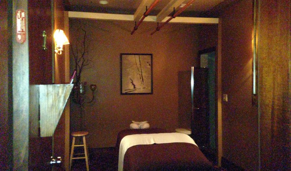 Ok, so check out the bars on the ceiling! You may have guessed, this is the room where the Ashiatsu Oriental Bar Therapy takes place. I'd go into more detail on the process, but it's still on my to-try list!