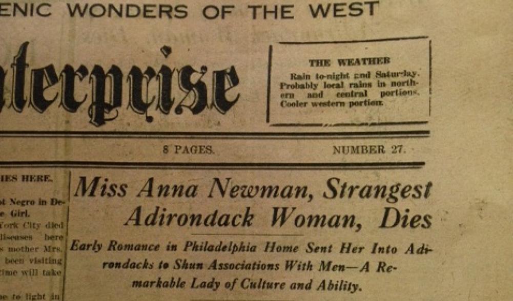 Anna's obituary in the Adirondack Daily Enterprise