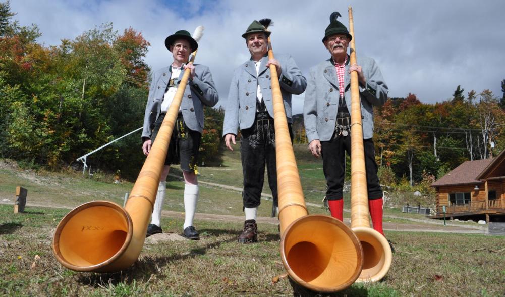 The awe inspiring alpenhorns at Oktoberfest