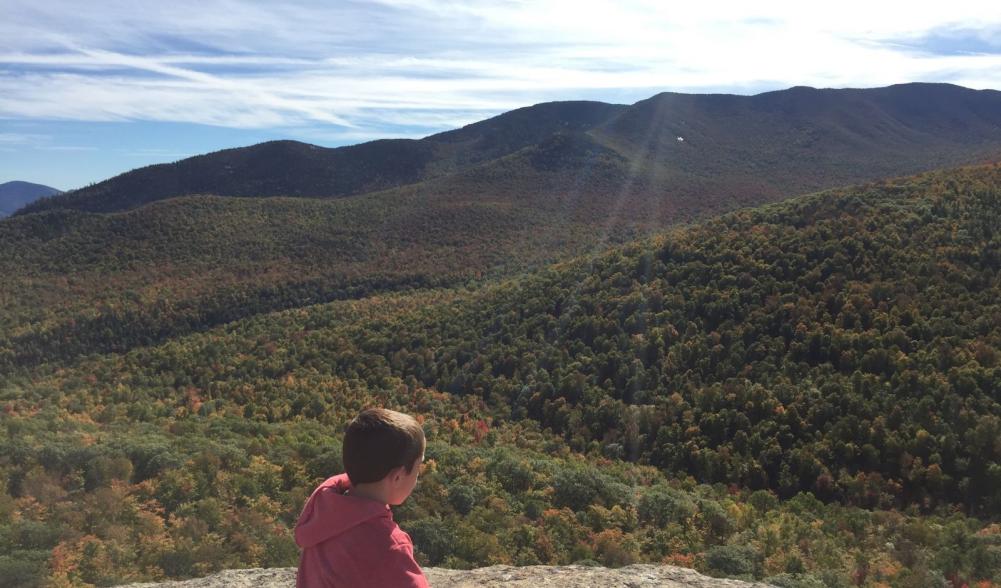 If you haven't hiked Owl's Head - it's definitely worth the short drive. It's the perfect length for Oliver to climb on his own, and the views are outstanding. (The only reason it didn't make my Top 3 list is that it isn't right in town!)