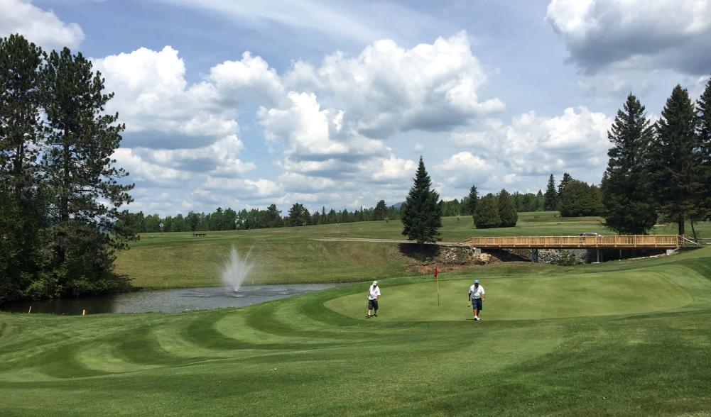 Craig Wood Golf Course signature hole 17 with new bridge!