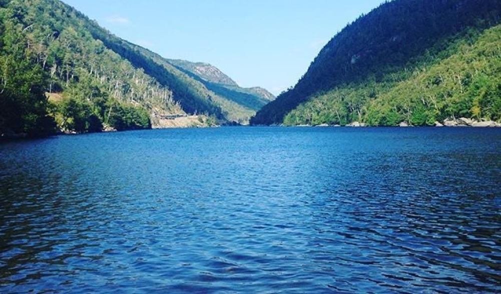 A favorite swimming spot on a hot day.