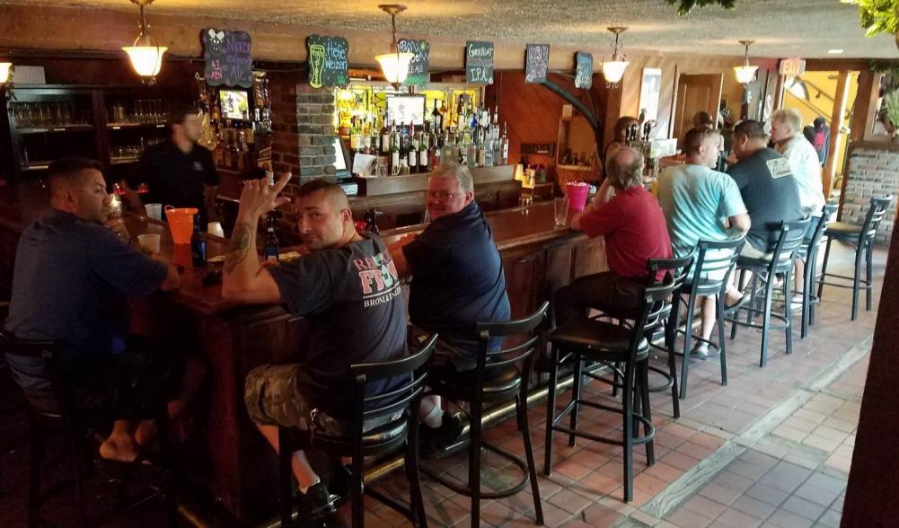 Locals and visitors enjoy happy hour in the legendary PJ O'Neills!