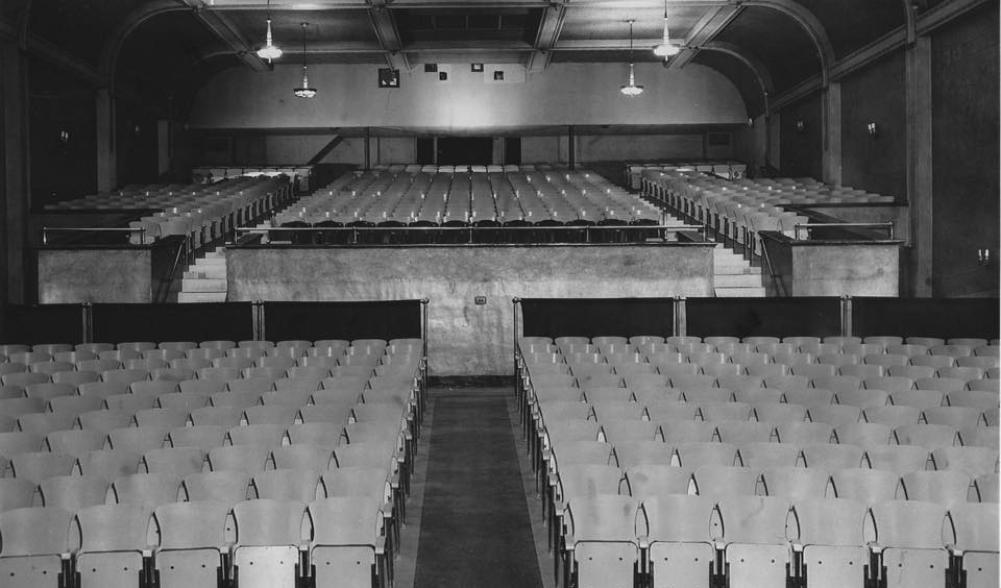 The old, 1,000 seat theater, before Reg and Barb decided to add more theaters.