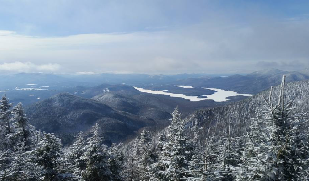 View of Lake Placid from the top of Little Whiteface